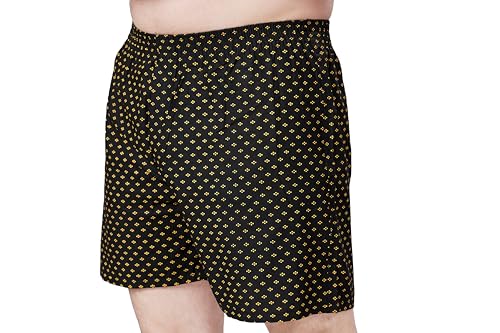 Image of Men's Cotton Printed Regular Fit Boxer Shorts | Soft & Breathable Innerwear | Comfortable Boxers | Lightweight & Stylish Nightwear