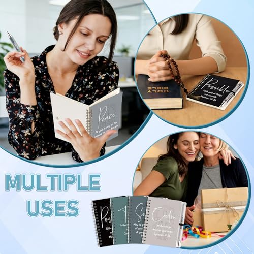 Bible spiral notebooks bulk pack de 12 diarios de oración y regalos religiosos 6