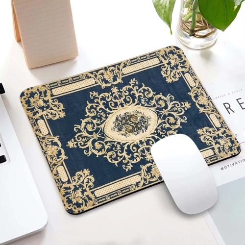 Image of Carpet Pattern Mousepad - Small Non-Slip Rubber Carpet Design Printed Computer Mouse Pad 19x22cm (FMP0232)