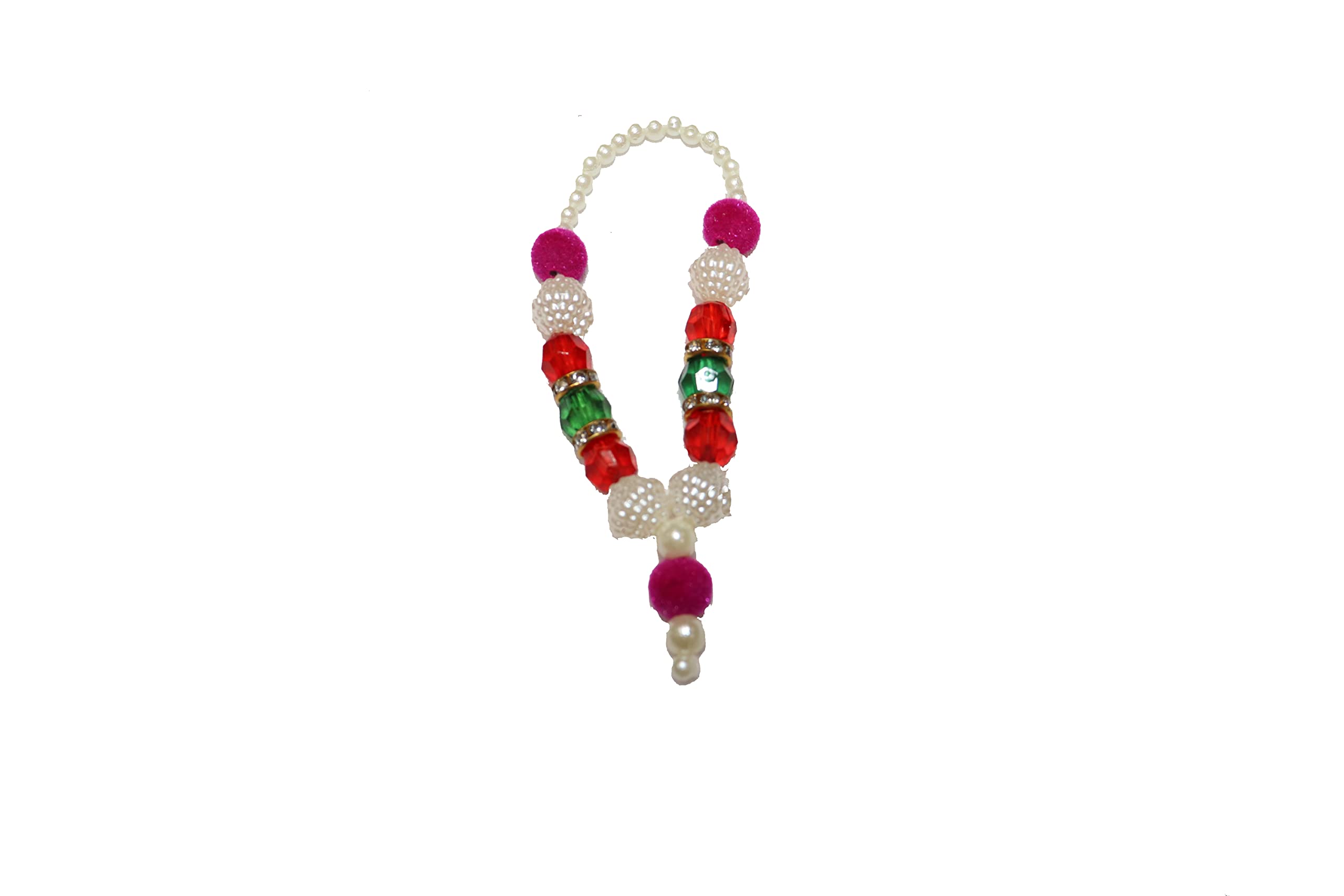 Reliable Combo Pack of Mala Garland for God Idols Moti Mala/Pooja Haar Mala/Kantha Har for God Small Puja Mala/Artificial Moti Pearl Garland/Handmade Moti Mala/Jewellery for God Size 3 Inch 2