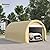 Outsunny 10' x 16' Carport, Heavy Duty Portable Garage Storage Tent with Large Zippered Door, Anti-UV PE Canopy Cover for Car, Truck, Boat, Motorcycle, Bike, Garden Tools, Outdoor Work, Beige