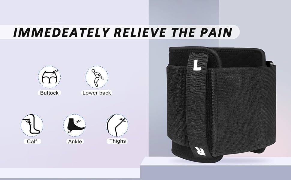 Miniatura 5 de Dispositivos de alivio del dolor de ciática con almohadilla de presión para compresión dirigida y alivio del dolor del nervio ciático, se adapta a