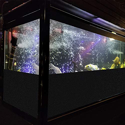Coavas Blackout Window Film No Glue 100% Light Blocking For Day Sleep, Privacy Static Cling For Home Security And Aquarium, Frosted Black 35.6 X 118 Inches #TOP7