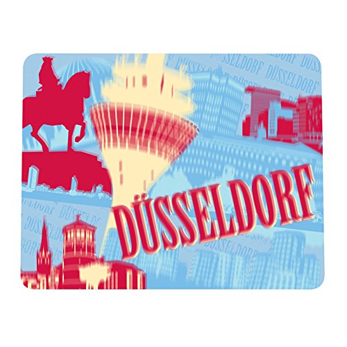 Stadt Düsseldorf - Lentikular Mousepad Skyline - Unterlage Mouse PC