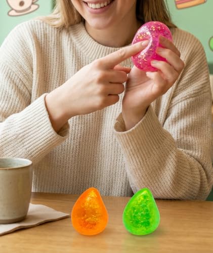Image of 2Pcs Cheese Squishy, Taba Squishy, Dumpling Squishy-Stretchy Food-Shaped Sensory (Green Orange pink3PCS)
