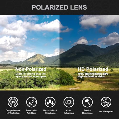 STGATN Grosse Köpfe XL Sonnenbrille Herren Polarisiert und UV Schutz, 155 MM Klassisch Übergroße Sonnenbrillen für Big Heads, TR90 ultraleichte Sportbrille für Fahren, Laufen, Angeln und Bergsteigen