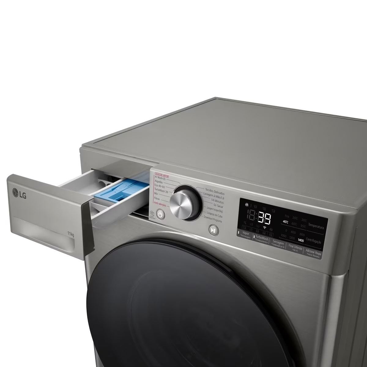 LG Lavadora y Secadora F4DR7010SGS 10 Kg Gris