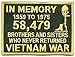 In Memory of The 58479 Vietnam GOLD Veteran Miltary VET POW Biker Patch PAT-0950