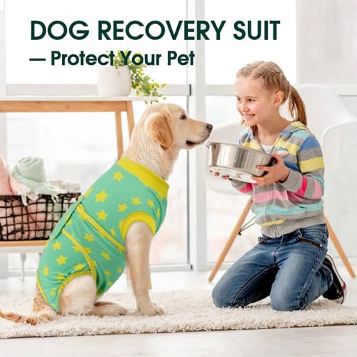 Image of Kuoser Recovery Suit for Dogs After Surgery, Female Dog Onesie for Surgery