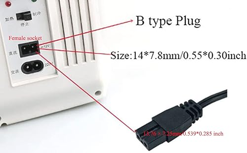 Miniatura 5 de daier Enchufe de cigarro 12V 5A DC Cable de alimentación fr Caja refrigerador de coche Mini refrigerador Mobicool NFA