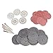 60pcs HSS Mini Mini Scie Circulaire Set Set Résine Jouets Découpé Disque Disque Diamant Coupe-métal Power Tool d'alimentation pour Percer