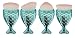 Joyful 4PCS Fish Scale Makeup Brush Fishtail Bottom Brush Powder Blush Makeup Cosmetic Brushes Tool (Blue)