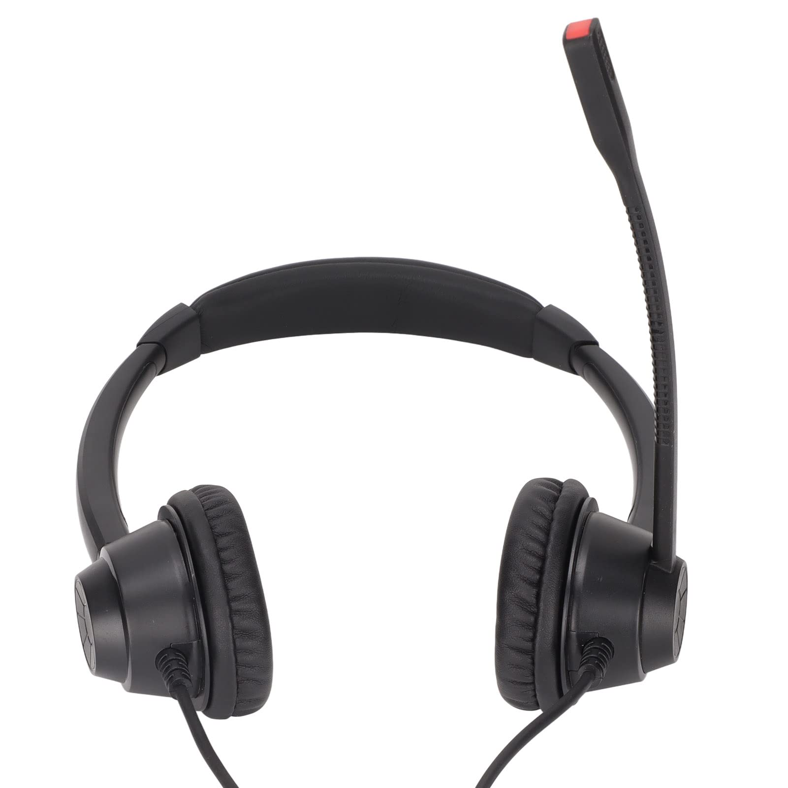 Cuffie RJ9 con cancellazione del rumore, funzione mute con cavo, cuffie aziendali con microfono, regolazione del volume per telefono VOIP, cuffie binaurali da ufficio per call center
