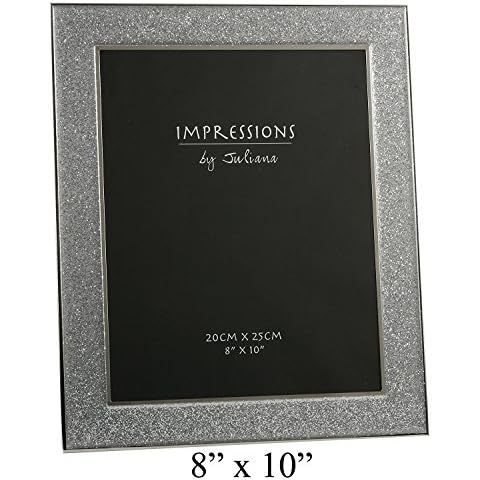 Sparkly Silver Glitter Photo Frame 8" x 10" Cover