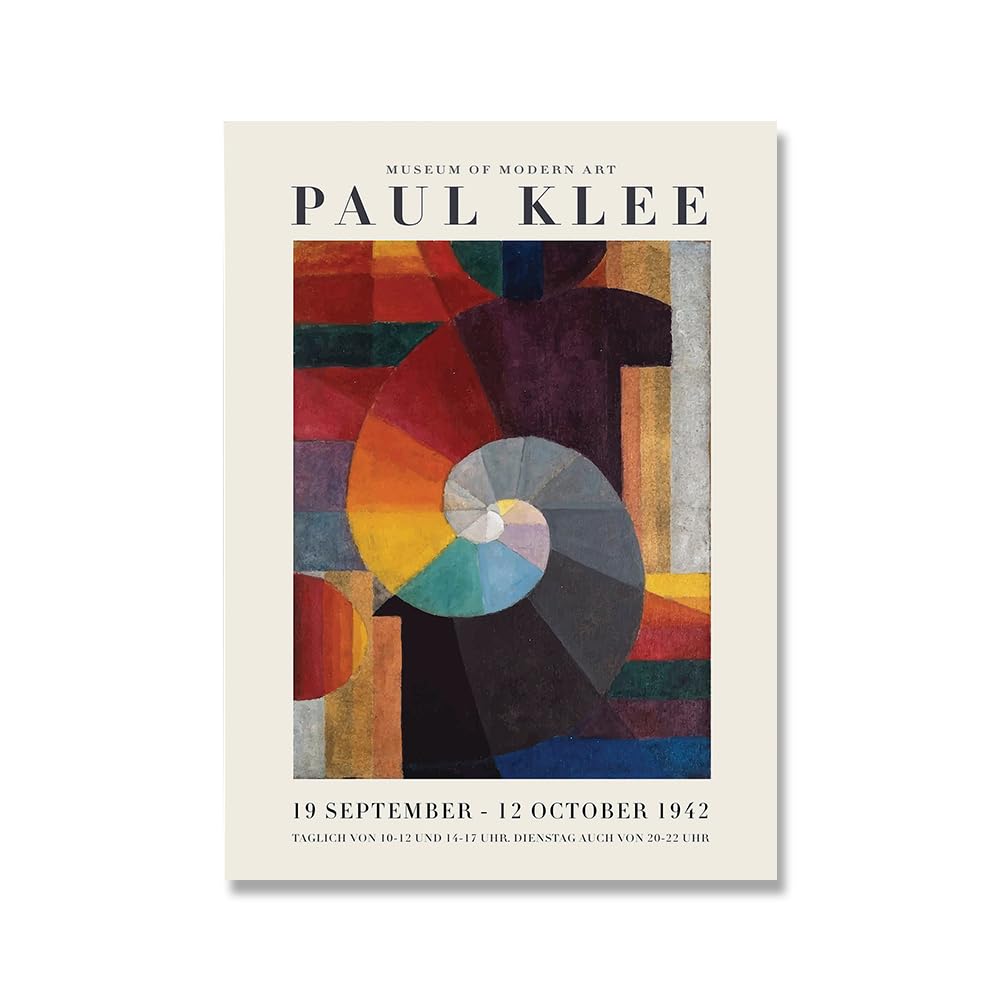 ZZYGGN GMGSW Modern Paul Klee Poster Abstract Exhibition Wall Art Paul Klee Prints Paul Klee Canvas Painting For Home Wall Decor Picture 40x65cm No Frame
