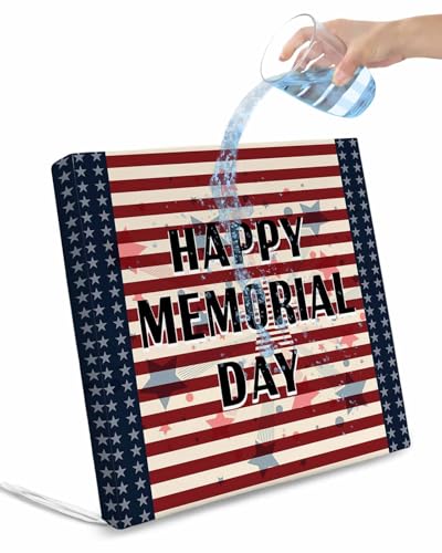 2 Pack 4th of July Waterproof Cushion Covers with Ties, Outdoor Patio Chaise Lounge Chair Seat Cushion Slip Covers Replacement(Only Cover) Red Stripe Independence Day Blue Star 22