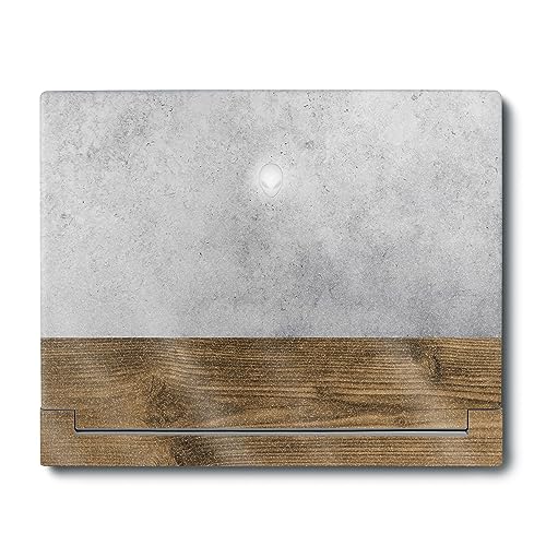 Image of MightySkins Glossy Glitter Skin Compatible with Alienware X16 R1 (2023) Full Wrap Kit - Concrete Wood | Protective, Durable High-Gloss Glitter Finish | Easy to Apply & Change Styles | Made in The USA