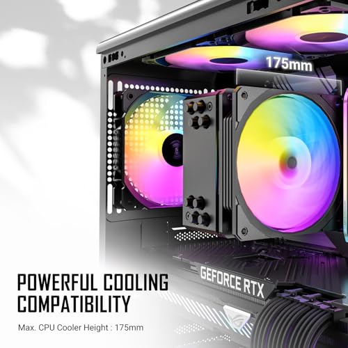 Image of Antec P6 Neo ARGB, 4 PWM ARGB Fans Included, 240 mm Top Radiator Support, Type-C 3.2 Gen 2, Tool-Free Tempered Glass Side Panel, High Airflow, Mid-Tower ATX PC Case