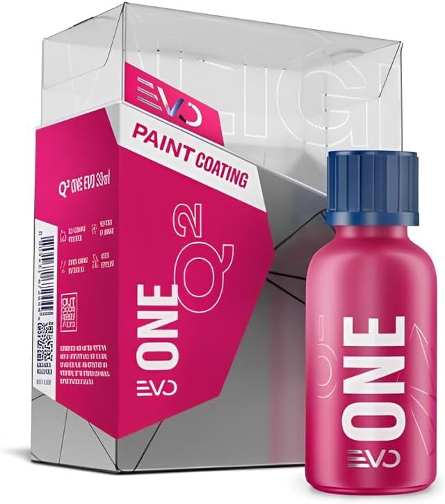 GYEON One EVO Light Box ceramic coating auto paint protection hydrophobic deep gloss finish scratch resistant DIY car detail sealant dark paint safe long lasting durability easy apply swirl free shine