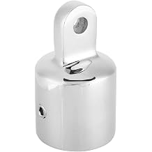 Eye End Cap, Stainless Steel Eye End Boat for Bimini Top Connecting Cap Screw Fitting Hardware 1# Inner diameter 25mm 1 one for sale