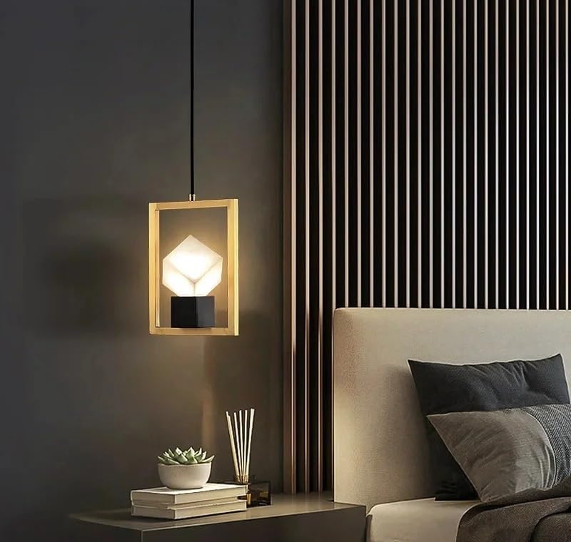 Lustre de plafond moderne 2025 tendance, veilleuse et lampe suspendue en cristal de chevet