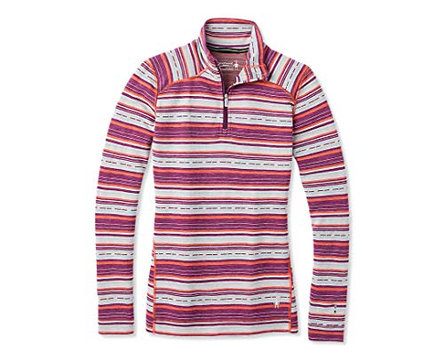 Smartwool Women’s Base Layer Top - Merino 250 Wool Pattern Active 1/4 Zip
