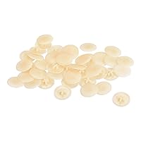 Vista 16 de HARFINGTON Cubiertas de tapa de rosca, 40 piezas de 0.453 x 0.118 in de plástico para tornillos de rosca Phillips Cam Tornillo autorroscante, beige