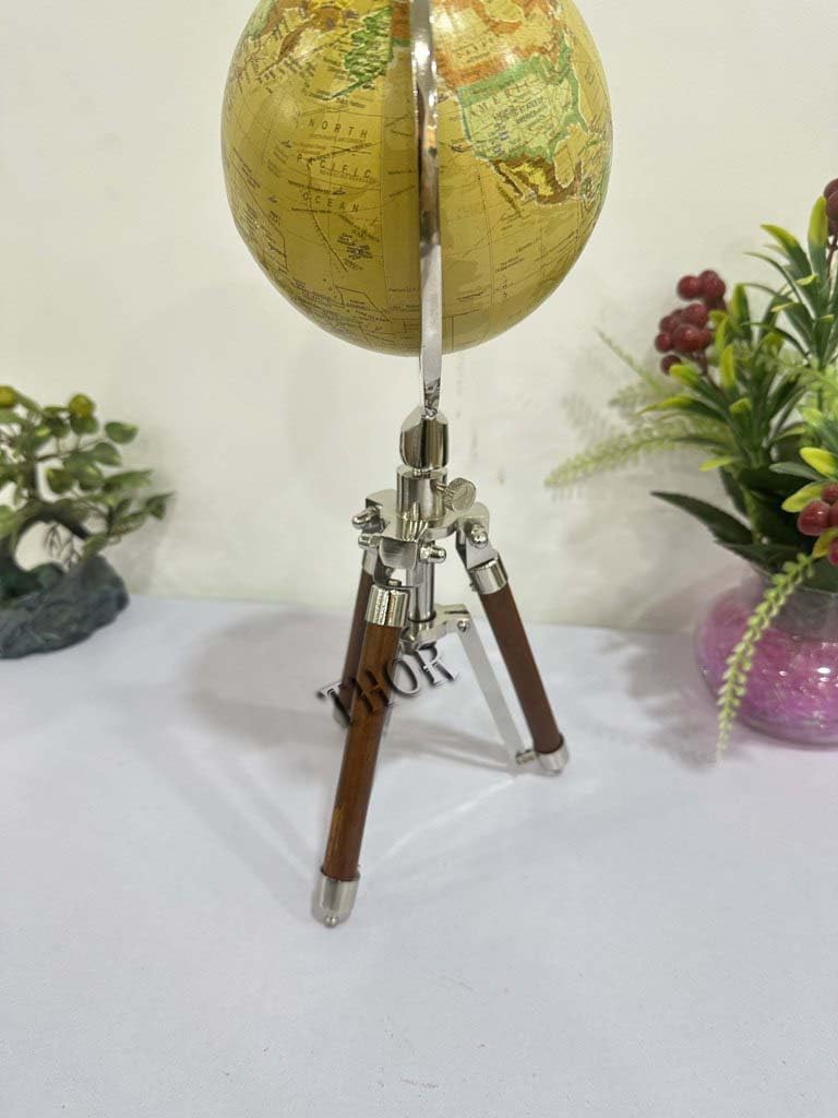 Rotating World Globe with Stand office home decor