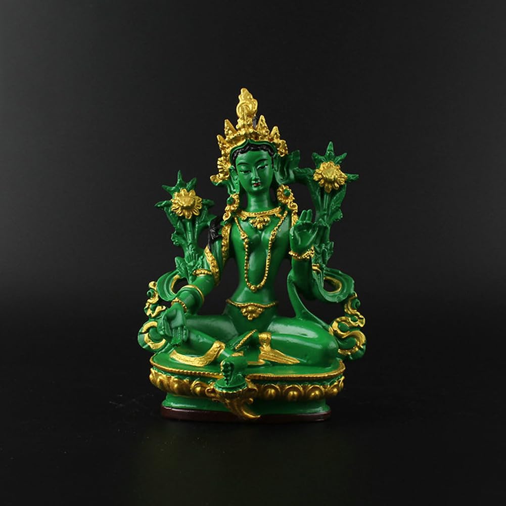 Amazon｜グリーンターラ菩薩装飾ホームレスキュー苦しみ観世音菩薩