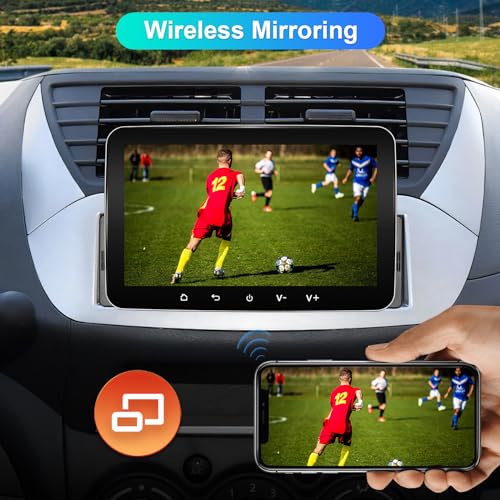 Autoradio 1 DIN mit Bildschirm von Leroaadz Android Auto und Wireless CarPlay