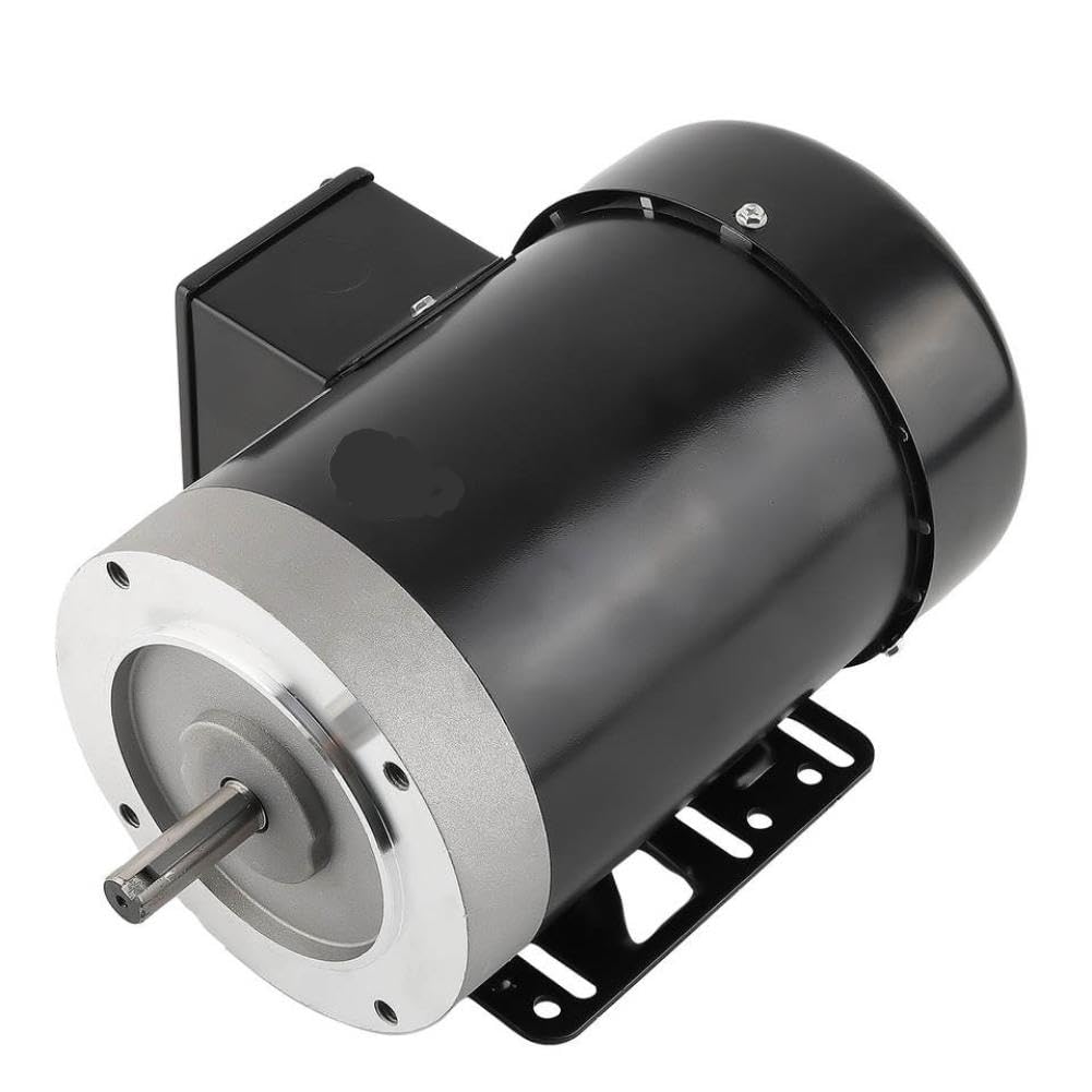 Motor de Servicio compresor 1CV 1800 RPM Doble tensión 230V 460V con clasificación de Corriente 38A 19A Marco 56C Carcasa TEFC Eje de 58 Pulgadas Compatible con compresores industriales estándar