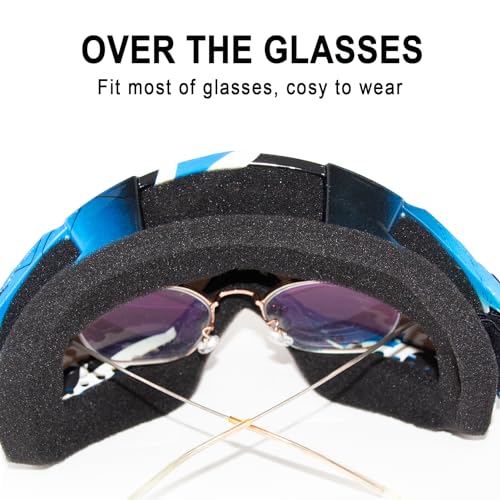 Image of Dirt Bike Goggles Motorcycle ATV Glass Riding Four Wheeler Offroad Mx Racing Helmet Goggles