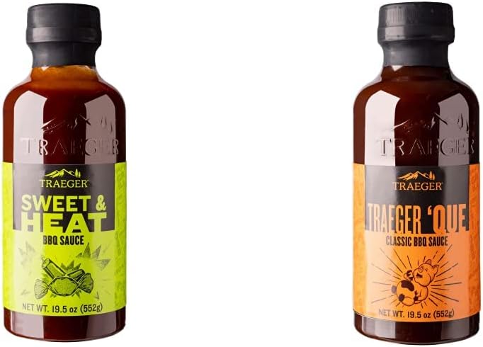 SAU038 Sweet & Heat BBQ Sauce & Traeger 'Que BBQ Sauce