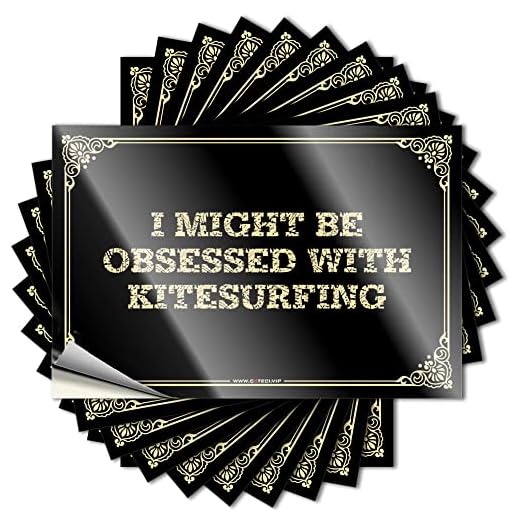 Accesorios de coche I Might Be Obsessed with Kitesurfing Pegatinas para coche Pegatinas divertidas (Color : Color, Tamaño: 6 x 9 cm)