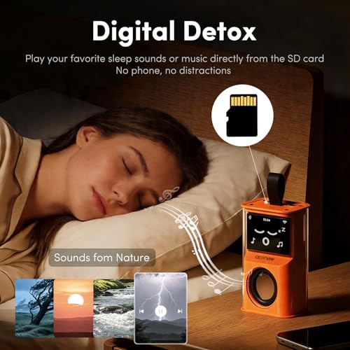 Smart AI Alarm Clock - Sophia Interactive Voice Controlled Bedside Clock, WiFi Network Speaker with Emoji Display, Intelligent Sleep Assistant & Water Reminder,Tech Gift for Men, Women & Office - Image 2