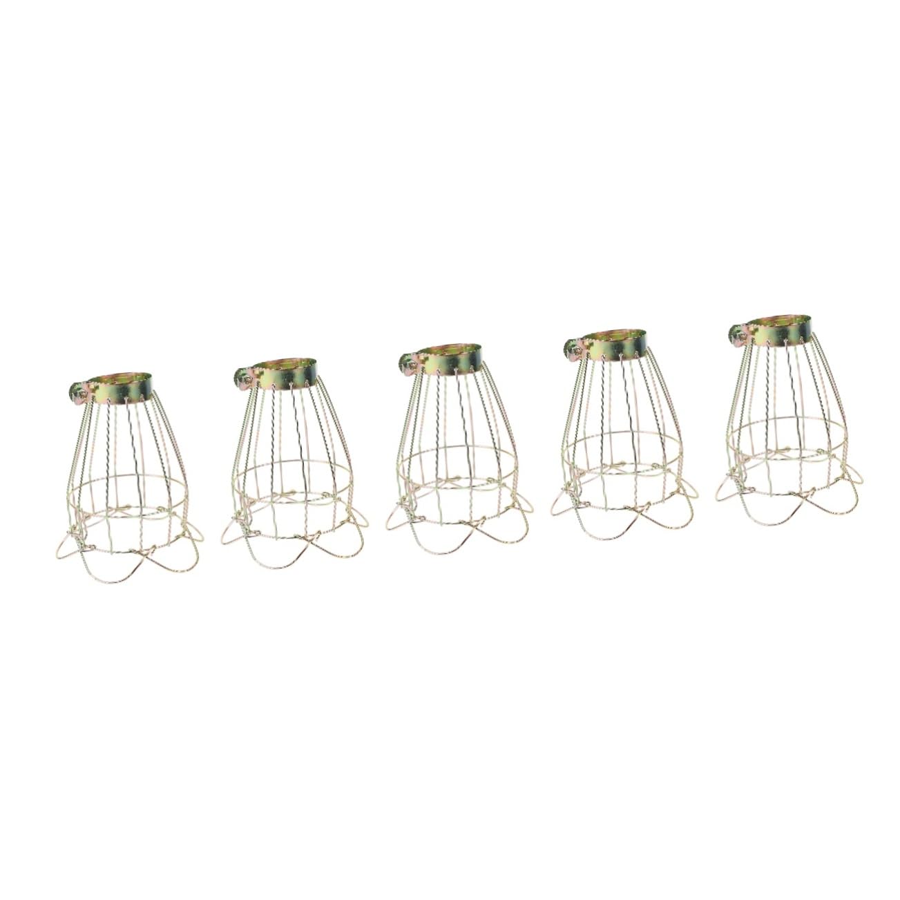 Sosoport 5pezzi Scald Lampshade per Rettili Copertura Protettiva per Lampade Riscaldanti con Rete Anti-scottatura Accessorio per Terrari Facile da Installare e Sicuro per Tuoi Animali