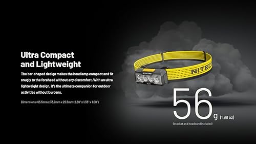 Miniatura 7 de Nitecore NU27 - Linterna frontal de campamento para correr de 600 lúmenes, USB-C recargable con luces blancas cálidas, neutras y frías, luz roja,