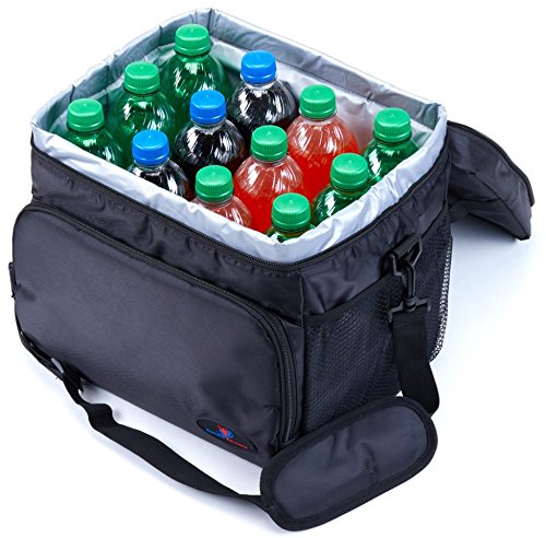 Ramaka Solutions Insulated Lunch Box For Men | Lunch Cooler Bag | Lunch Boxes For Adults | Large Lunch Bag | Nylon Mens Lunch Box Non-Toxic Stain Resistant | 11.6 X 9.1 X 10.6 Inches Navy #TOP7