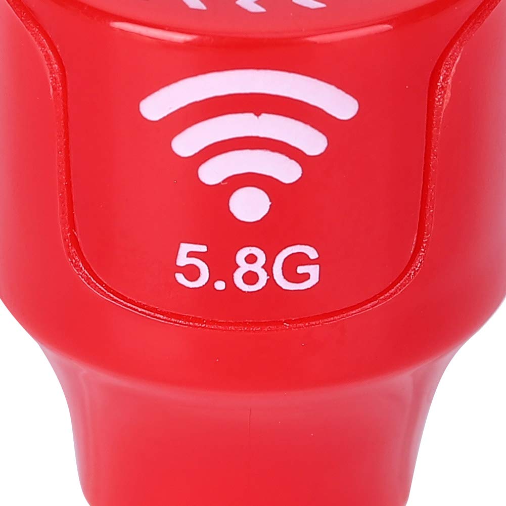 Antena 3dBi de 5.8Ghz, Antena FPV omnidireccional Antena ABS de 5.8Ghz Antena FPV de Largo Alcance Ancho de Banda de 100MHz para FPV Racing Drone RC(Red, Bore)