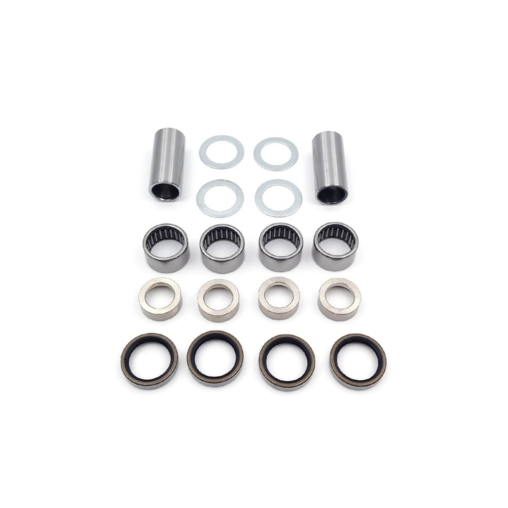 Motorcycle Swing Arm Repair Kit Rear Swingarm Bearing Oil Seal Shaft Bushing Liner Tube Rebuild for KT Husqva Husabe