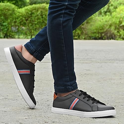 Image of Centrino Walking Shoes for Men | Sneakers for Man Stylish | Casual Lightweight Lace-Up with Cushioned Insole | Breathable Comfortable Canvas Shoes | Anti-Skid Sole | Mens Sneaker Shoes for Daily Use (6311)