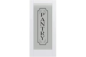 Vertical Pantry Door Decal for Glass or Wood Doors or Wall, Customizable,...