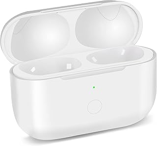 Wireless Charging Case Compatible with Airpods Pro 1st,Replacement Airpods Pro Charger Case with Bluetooth Pairing Sync Button,Built-in 660mAh Battery,No Earbuds (White)