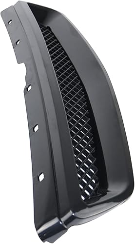 Miniatura 5 de Rejilla compatible con Honda Civic 1999-2000, estilo T-R, plástico ABS, color negro, malla para parachoques delantero IKON MOTORSPORTS