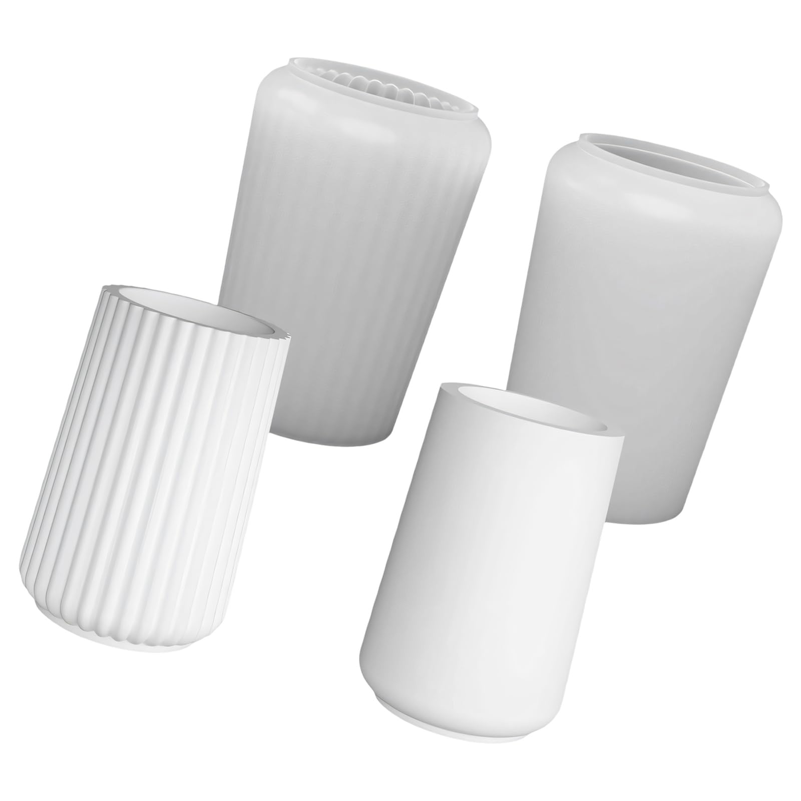 ZEPFJHE Silicone Vase Molds Heatproof Easy Demolding Resin Casting Silicone for Concrete Ornament Pen Organiser Holder Molding Elastomer