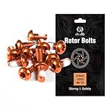 CNCLOL Fahrrad Bremsscheiben Schrauben,M5x10 Schrauben Scheibenbremse,MTB Bremsscheibe Bremsscheibenschrauben für Rennrad,Mountainbike,Bmx,ebike.(Rot/Blau/Schwarz/Grün/Orange/Gold)