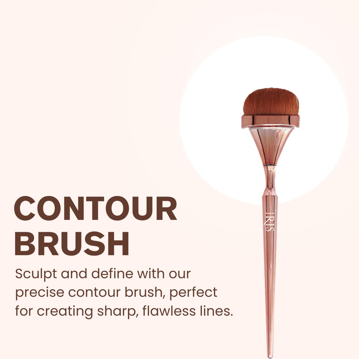 IRIS COSMETICS - Pincel de contorno líquido y difuminador, She's Toasted