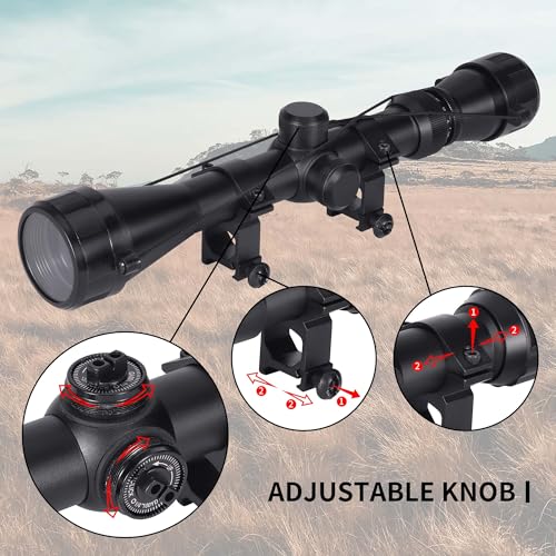 Goetland Rifle Scope 3-9x40 SFP Crosshair R4 Reticle with Ring Mounts for Air Gun Airsoft Hunting Tactical - Image 3