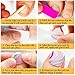 Solid Color Pink Press on Toenails for Women, Glossy Fake Toenail Press ons Short Square Acrylic Press on Toe Nails, Reusable Baby Pink Toenails Glue on Natural Seamless Fit, 24Pcs Glue Toenails