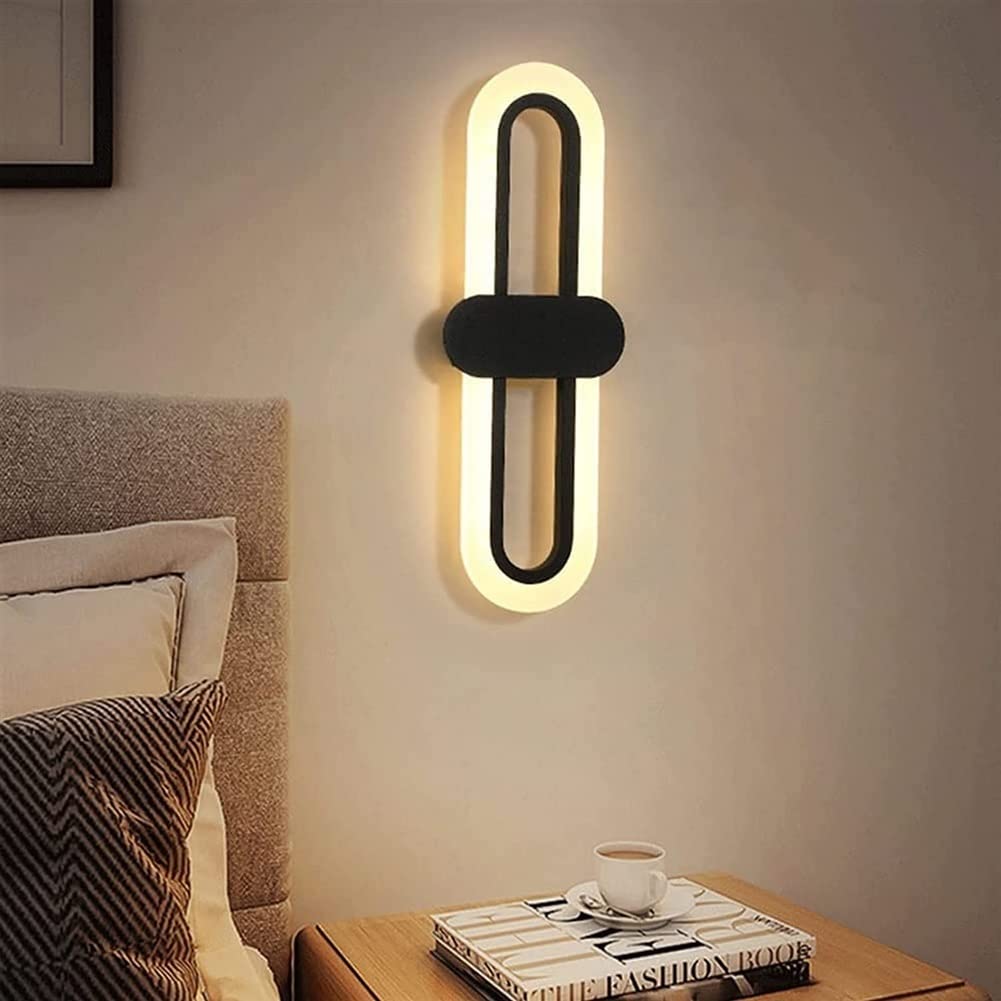 HXYSXHJUO Wall Lamp Simple Lantern 14W LED Aluminum Light Indoor Bedroom Bedside Sconce Three-Color ble Mount Fixture Compatible with Dining,Kitchen Island